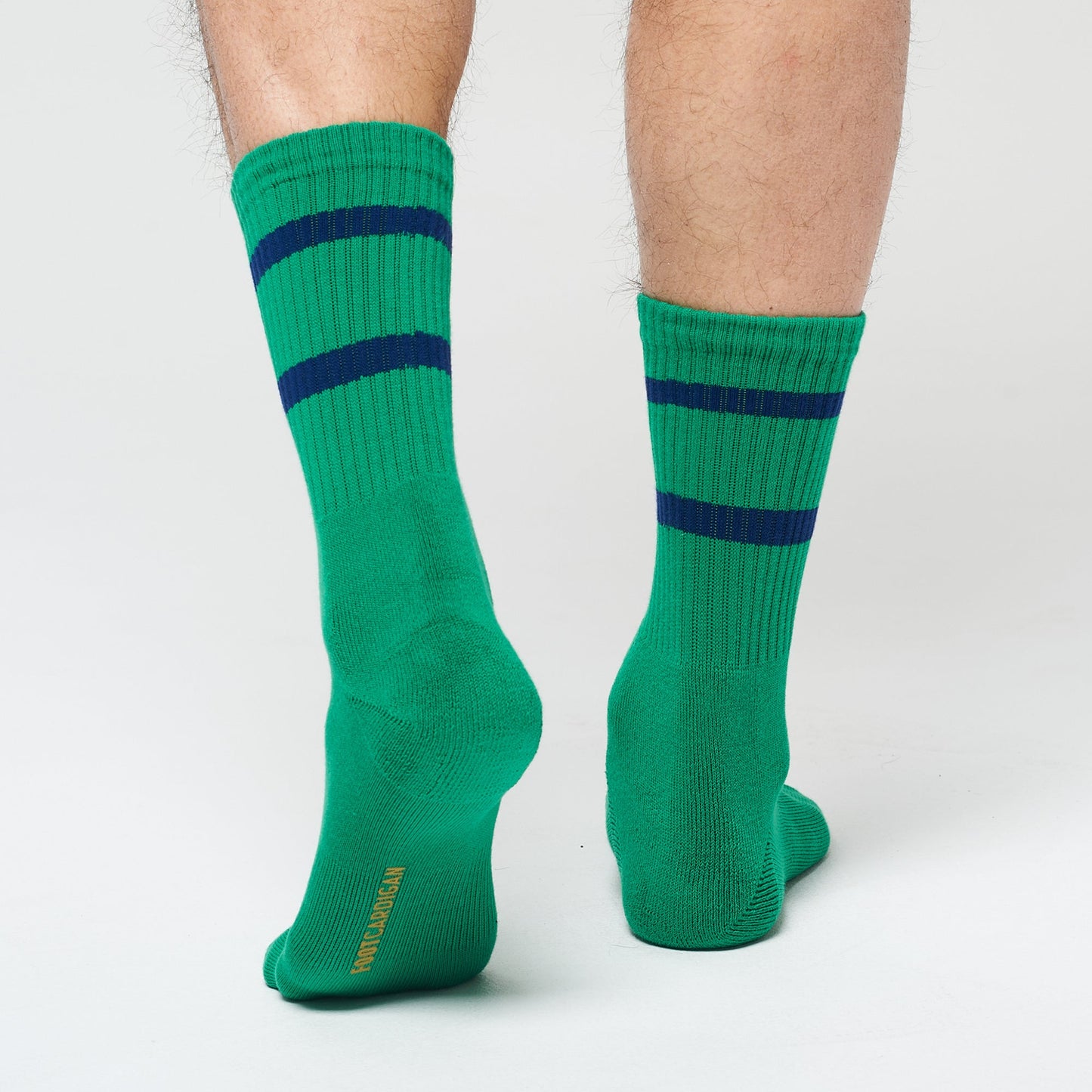 Green Blue Stripe Crew - 3 Pack