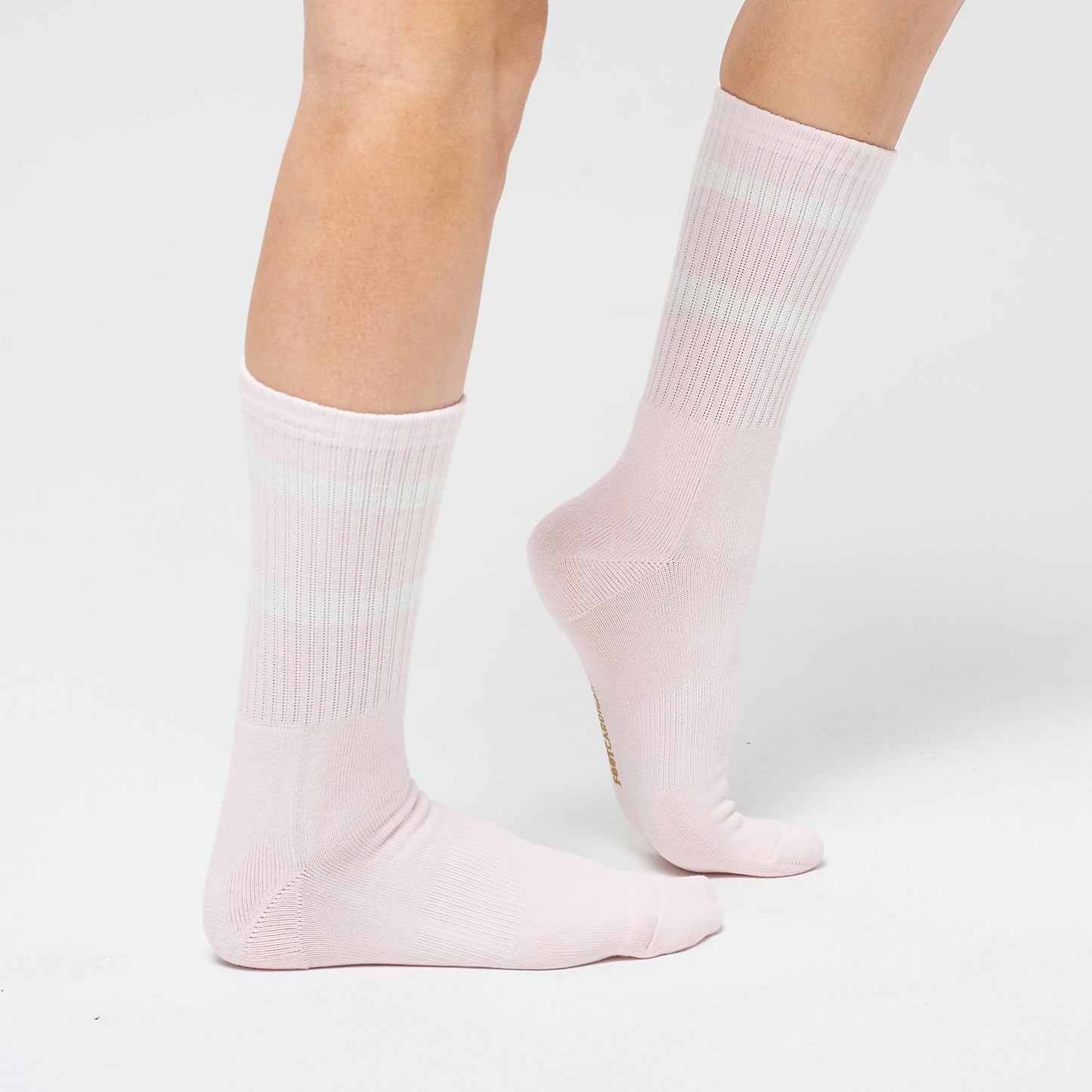 Pink White Stripe Crew - 3 Pack